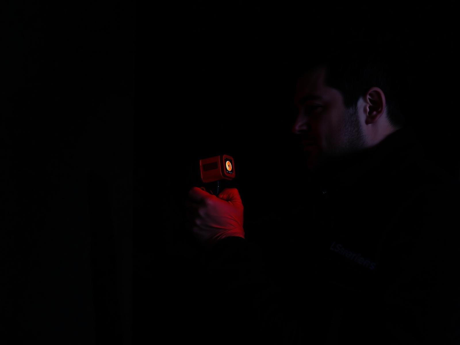 Expert GTEX effectuant une thermographie
